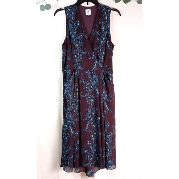 Cabi 3461 Women's V-Neck Paisley Floral Treasure Dress size 8 - Picture 2 of 8